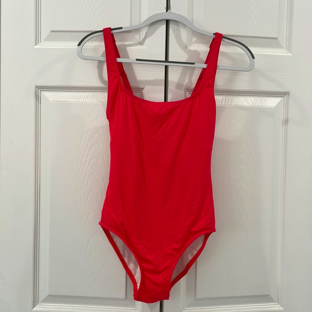 Michael Kors Red one piece with corset back!